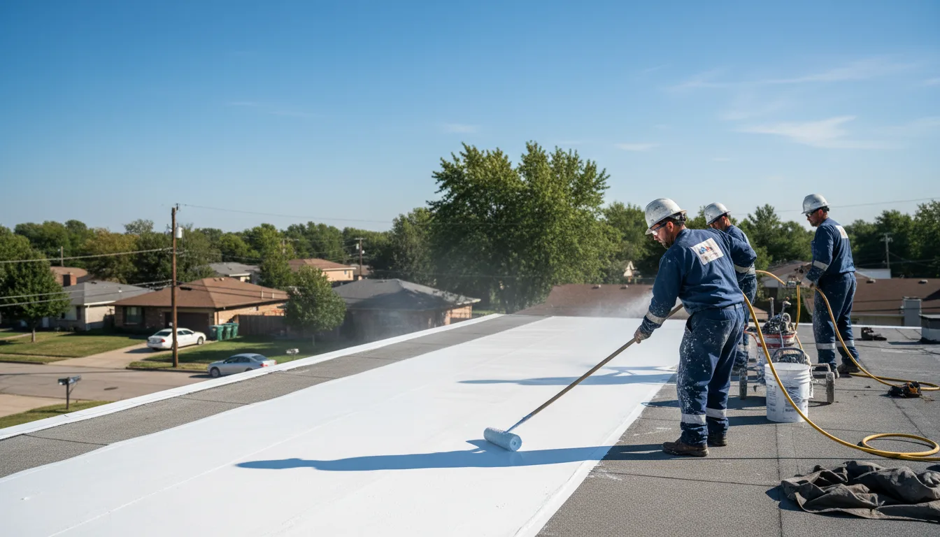 Commercial roof coating in Goodman, MS near me